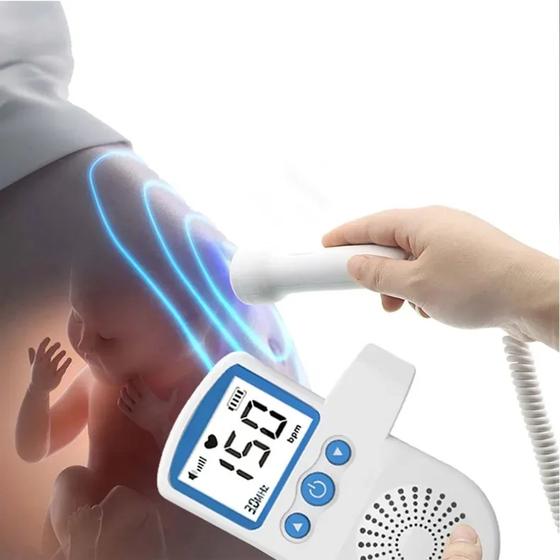Imagem de Monitor Frequência Cardíaca Gravidez Bebê Sonar Doppler Nenê