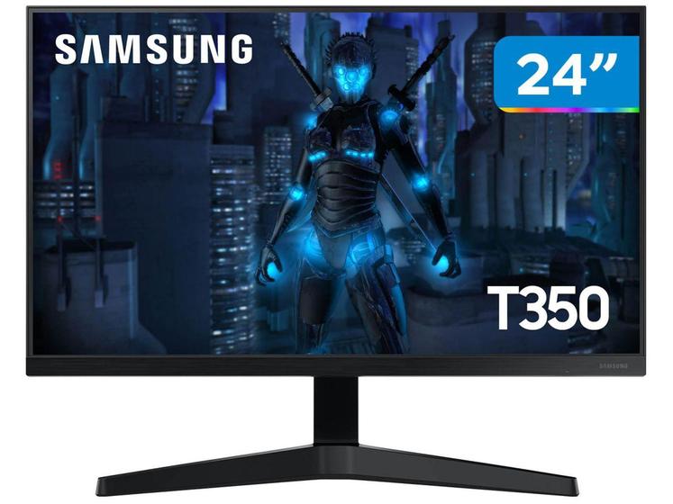 Imagem de Monitor Full HD Samsung T350 LF24T350FHLMZD  - 24” IPS LED HDMI VGA FreeSync