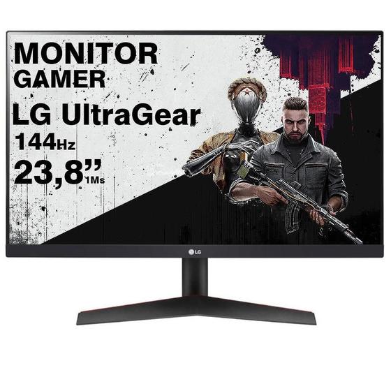 Imagem de Monitor Gamer 144Hz 1Ms Lg Ultragear Fhd 23,8 Hdr Freesync