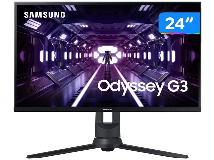 Imagem de Monitor Gamer 144Hz Full HD 24” Samsung - Odyssey G3 LF24G35TFWLXZD HDMI DisplayPort