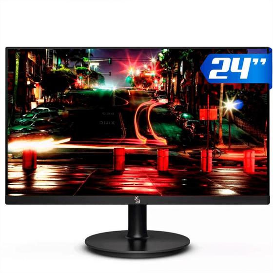 Monitor Gamer 24 Led Full HD 3Green VGA e HDMI 75Hz Preto Menor preço em Monitor Gamer 24 Led Full HD 3Green VGA e HDMI 75Hz Preto