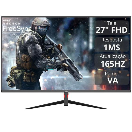 Monitor Gamer 27" 1ms, 165Hz, VA, AMD FreeSync, Full HD, HDMI, DP, HQ Premium GP27V116 Menor preço em Monitor Gamer 27" 1ms, 165Hz, VA, AMD FreeSync, Full HD, HDMI, DP, HQ Premium GP27V116