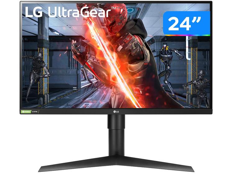 Monitor Gamer 75Hz Full HD 23,8” LG 24ML600M-B - IPS HDMI 1ms FreeSync