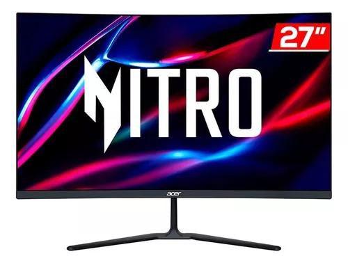 Imagem de Monitor gamer acer nitro edo, 27 pol, va, curvo, fhd, 1ms, 180hz, freesync, hdmi/dp, ed270r-s3biip