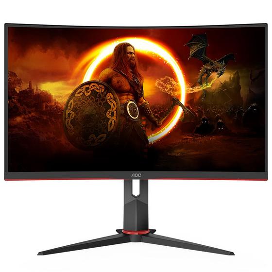 Imagem de Monitor Gamer AOC 27", 165Hz, Full HD, 1ms, DisplayPort, HDMI e VGA, Ajuste de Altura - 27G2S/BK