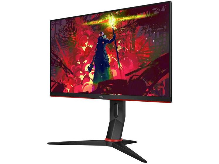 Monitor Gamer AOC Hero LED 23.8 Full HD 144hz IPS FreeSync 24G2/BK Menor preço em Monitor Gamer AOC Hero LED 23.8 Full HD 144hz IPS FreeSync 24G2/BK