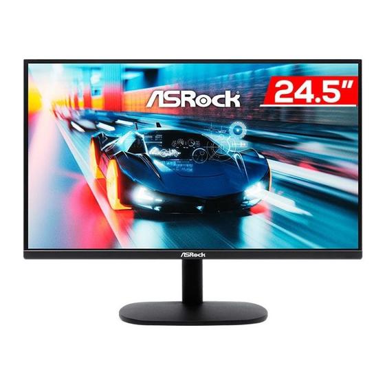 Imagem de Monitor Gamer AsRock CL25FF, 24.5 Pol, IPS, FHD, 1ms, 100Hz, FreeSync, HDMI/VGA, CL25FF