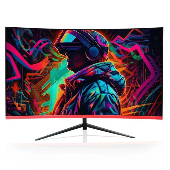 Imagem de Monitor Gamer Curvo Concórdia 27", 100Hz, Led FULL HD, HDMI, VGA - CZ270F100