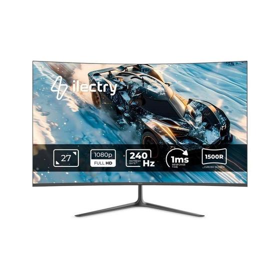 Monitor Gamer curvo ilectry Vision 2724C, 27" FHD, HDMI e DP, Preto - IYVISION2724C Menor preço em Monitor Gamer curvo ilectry Vision 2724C, 27" FHD, HDMI e DP, Preto - IYVISION2724C