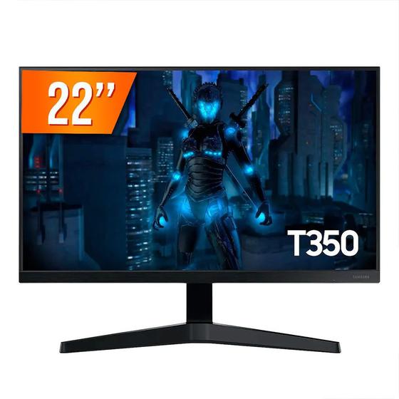 Monitor Gamer LED 22" Full HD Samsung Tela IPS 75Hz 5ms LF22T350FHLMZD 1 HDMI Preto Bivolt Menor preço em Monitor Gamer LED 22" Full HD Samsung Tela IPS 75Hz 5ms LF22T350FHLMZD 1 HDMI Preto Bivolt