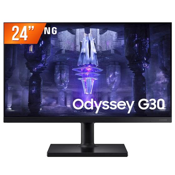 Monitor Gamer LED 24" Full HD Samsung Odyssey G30 LS24BG300ELMZD 144Hz