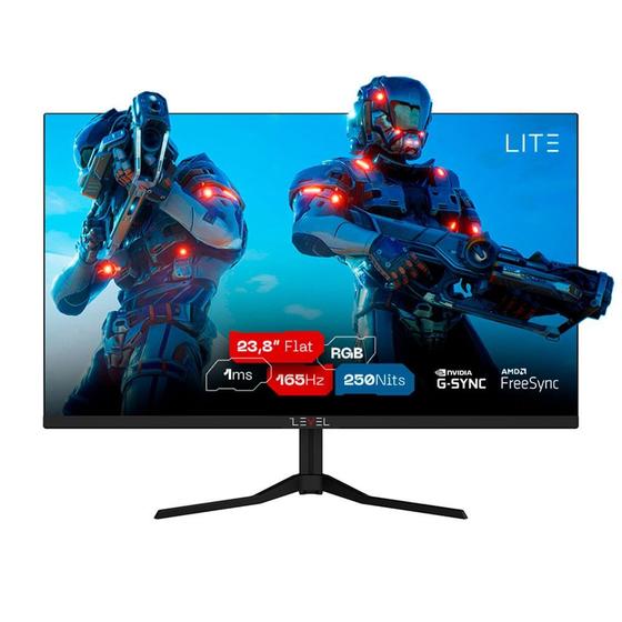 Imagem de Monitor Gamer Level 23.8'' FHD 180Hz 1ms IPS Rgb Hdmi 2.1