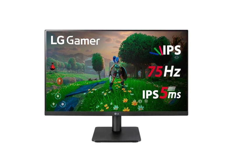 Imagem de Monitor Gamer LG 23,8” IPS Full HD 1920x1080 75Hz 5ms (GtG) HDMI AMD FreeSync Dynamic Action Sync 24MP400-B