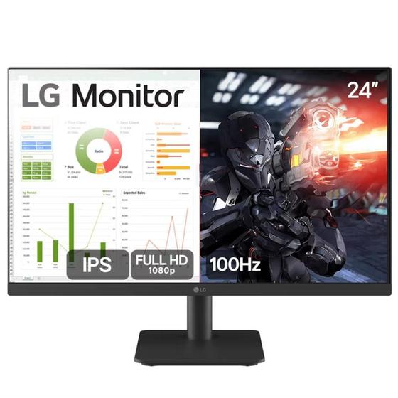 Monitor Gamer LG 24” IPS, Full HD, 100Hz, HDMI 24MS500B Imagem de Monitor Gamer LG 24” IPS, Full HD, 100Hz, HDMI 24MS500B