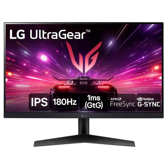 Imagem de Monitor Gamer LG 24" UltraGear Full HD IPS 180Hz 1Ms HDMI DisplayPort FreeSync 24GS60F-B Bivolt