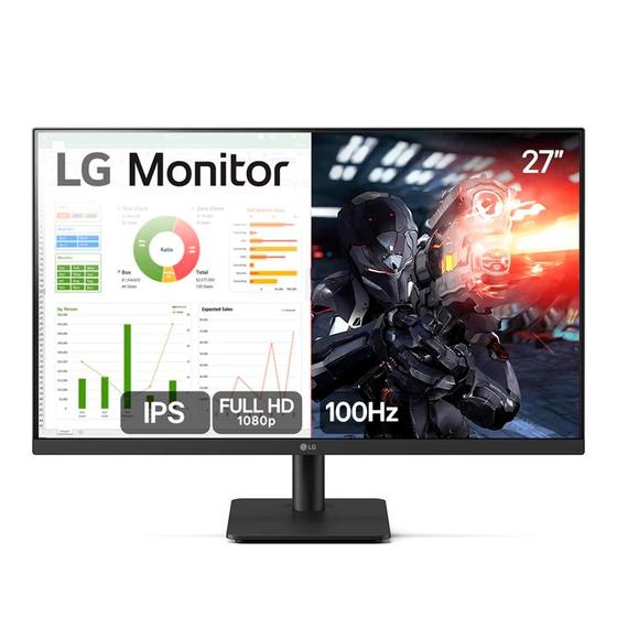 Monitor Gamer LG 27" Full HD 100Hz 5ms IPS 27MS500 Bivolt Imagem de Monitor Gamer LG 27" Full HD 100Hz 5ms IPS 27MS500 Bivolt
