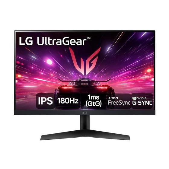 Monitor Gamer LG UltraGear 24" FHD, IPS, 180Hz, 1ms GTG, HDR10, DisplayPort e HDMI, AMD FreeSync, NVIDIA G-SYNC, Preto - 24GS60F-B Menor preço em Monitor Gamer LG UltraGear 24" FHD, IPS, 180Hz, 1ms GTG, HDR10, DisplayPort e HDMI, AMD FreeSync, NVIDIA G-SYNC, Preto - 24GS60F-B