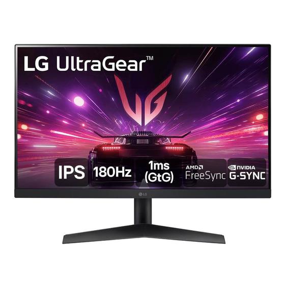 Imagem de Monitor Gamer LG UltraGear 24” IPS 180Hz 1ms (GtG) NVIDIA G-SYNC AMD FreeSync HDR10 sRGB 99% - 24GS60F-B