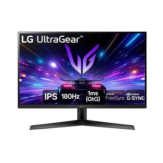 Imagem de Monitor Gamer LG UltraGear 27" FHD, IPS, 180Hz, 1ms GTG, HDR10, DisplayPort e HDMI, G-Sync, FreeSync, Preto - 27GS60F-B