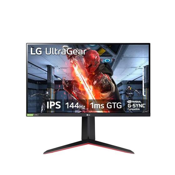 Monitor Gamer LG UltraGear 27" Full HD, 144Hz, 1ms, IPS, HDMI e DP, HDR 10, 99% sRGB, FreeSync Premium, VESA, Preto - 27GN65R Imagem de Monitor Gamer LG UltraGear 27" Full HD, 144Hz, 1ms, IPS, HDMI e DP, HDR 10, 99% sRGB, FreeSync Premium, VESA, Preto - 27GN65R