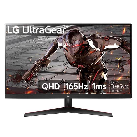 Imagem de Monitor Gamer LG UltraGear 32 LED, 165 Hz, QHD, 1ms, HDMI/DisplayPort, 95% sRGB, FreeSync Premium, HDR 10, VESA, Preto - 32GN600-B