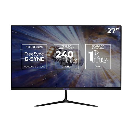Monitor Gamer Mancer Horizon Z PRO240H, 27 Pol, VA, FHD, 1ms, 240Hz, FreeSync/G-Sync, HDMI/DP, MCR-HZNP240H-BL01 Menor preço em Monitor Gamer Mancer Horizon Z PRO240H, 27 Pol, VA, FHD, 1ms, 240Hz, FreeSync/G-Sync, HDMI/DP, MCR-HZNP240H-BL01