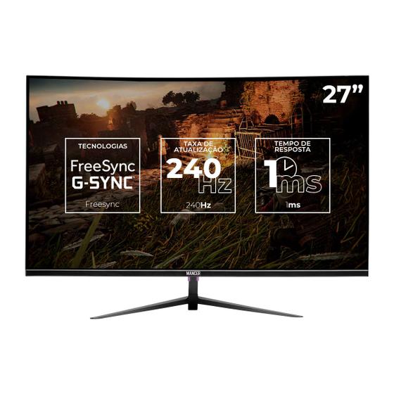 Monitor Gamer Mancer Valak ZX240H, 27Pol., VA, FHD, 1ms, 240Hz, Freesync e G-Sync, HDMI/DP, MCR-VZX240H-BL01 Menor preço em Monitor Gamer Mancer Valak ZX240H, 27Pol., VA, FHD, 1ms, 240Hz, Freesync e G-Sync, HDMI/DP, MCR-VZX240H-BL01