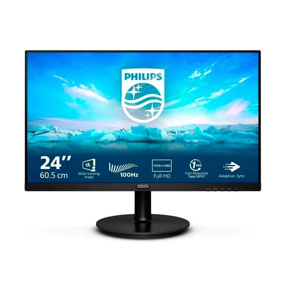 Imagem de Monitor Gamer Philips 24" Full HD 100Hz 1ms VA Gaming 241V8LAB Bivolt