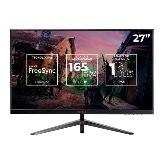 Monitor Gamer Pichau Centauri CR27, 27 Pol IPS, QHD, 1ms, 165Hz, FreeSync, HDMI/DP, PG-CTR-BL01 Menor preço em Monitor Gamer Pichau Centauri CR27, 27 Pol IPS, QHD, 1ms, 165Hz, FreeSync, HDMI/DP, PG-CTR-BL01