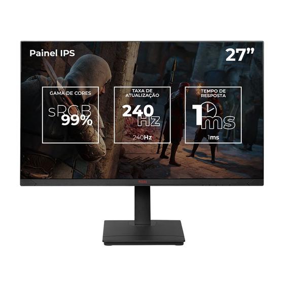 Monitor Gamer Pichau Centauri Pulse Pro 27, 27 Pol, IPS, 2K, 1ms, 240Hz, FreeSync, HDMI/DP, PG-CTPROS27-BL01 Menor preço em Monitor Gamer Pichau Centauri Pulse Pro 27, 27 Pol, IPS, 2K, 1ms, 240Hz, FreeSync, HDMI/DP, PG-CTPROS27-BL01