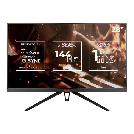 Monitor Gamer Pichau Centauri SPRO28, 28 Pol., IPS, 4K UHD, 1ms, 144Hz, FreeSync, G-Sync, HDMI/DP, PG-CTSP28-BL01 Menor preço em Monitor Gamer Pichau Centauri SPRO28, 28 Pol., IPS, 4K UHD, 1ms, 144Hz, FreeSync, G-Sync, HDMI/DP, PG-CTSP28-BL01