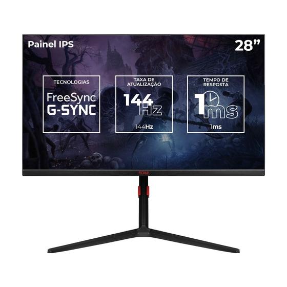 Imagem de Monitor Gamer Pichau Cepheus Fuse 28, 28 Pol, IPS, 4K, 1ms, 144Hz, FreeSync e G-Sync, HDMI/DP, PG-CFVFSE28-BL01