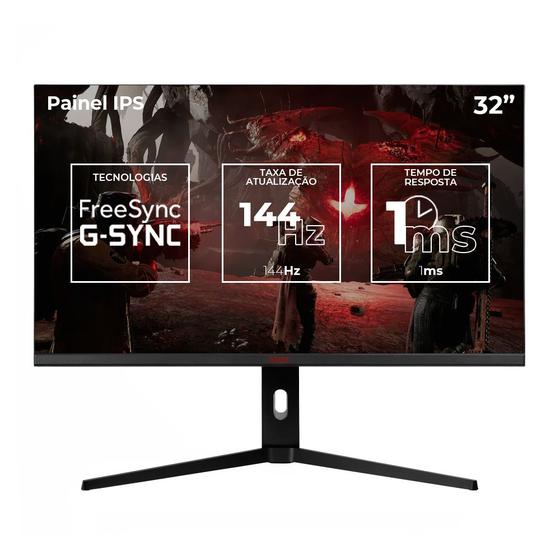 Imagem de Monitor Gamer Pichau Cepheus Fuse 32, 32 Pol, IPS, 4K, 1ms, 144Hz, FreeSync e G-Sync, HDMI/DP, PG-CFVFSE32-BL01