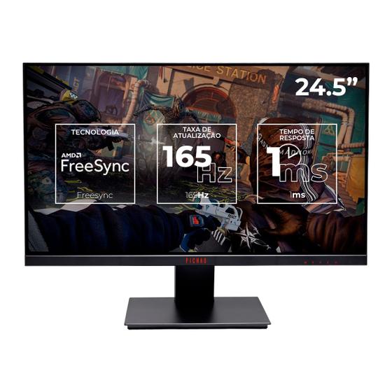 Monitor Gamer Pichau Cepheus V2, 24.5 Pol., IPS, Full HD, 1ms, 165Hz ...