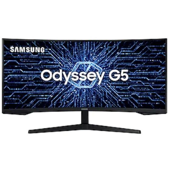 Imagem de Monitor Gamer Samsung Curvo Odyssey 34" LED Ultra WQHD 165Hz LC34G55TWWLXZD HDMI Premium Serie G5 Preto