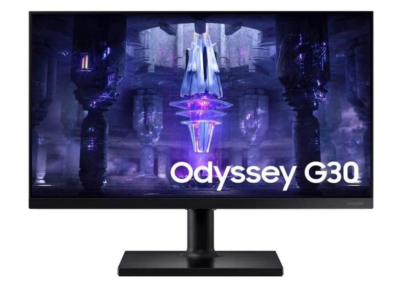 Imagem de Monitor Gamer Samsung Odissey G30 24 Pol. Full HD LCD, 144Hz, Ajuste De Altura, Freesync Premium, Pr