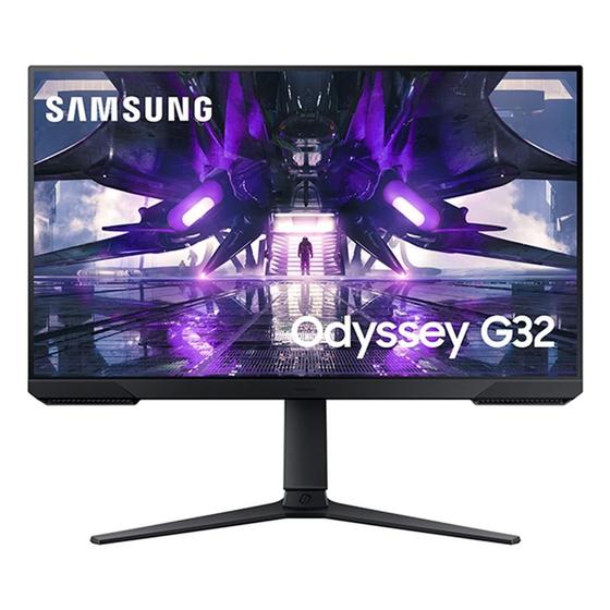 Imagem de Monitor Gamer Samsung Odyssey G32 27" LED Full HD, 165 Hz, 1ms, HDMI/DisplayPort, FreeSync Premium, Ajuste de Altura, Preto - LS27AG320NLXZD