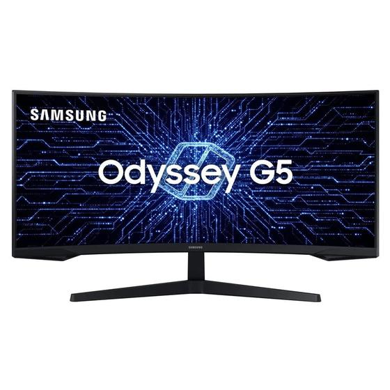 Imagem de Monitor Gamer Samsung Odyssey G5 34", Ultrawide, 165Hz, 1ms, HDR10, HDMI, FreeSync Premium