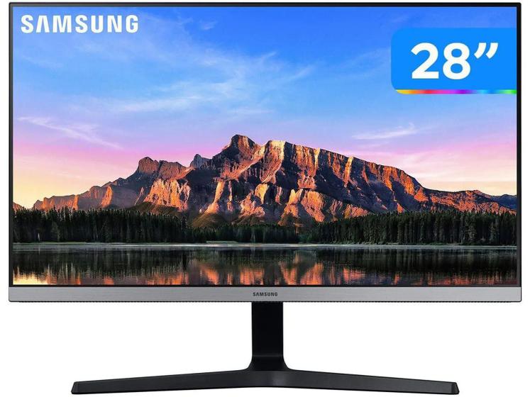 Imagem de Monitor gamer Samsung UR550 U28R550 LCD 28" dark blue gray 100V/240V