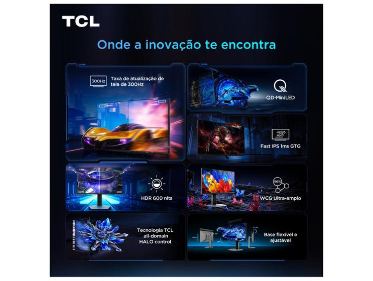 Monitor Gamer TCL 25G64 25" Full HD Preto