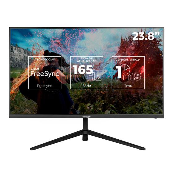 Imagem de Monitor Gamer TGT Altay T3, 23.8 Pol. VA, FHD, 1ms, 165Hz, Freesync, HDMI/DP, TGT-ATT3-BL02