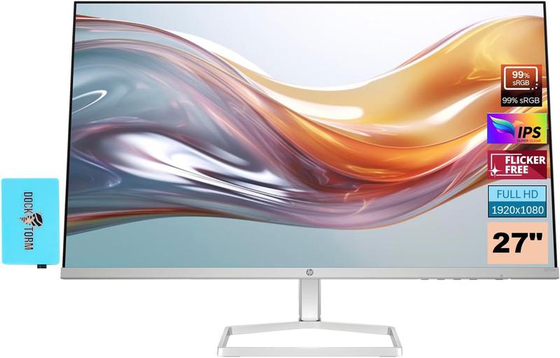 Imagem de Monitor HP 27 Polegadas Full HD 1080p 75Hz IPS - Tela Prata