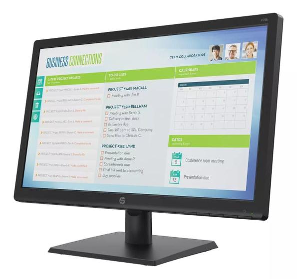 Monitor HP V19B 18.5 HD LED, 70KHz, Vesa, VGA, Widescreen, 16:9 - HP ...