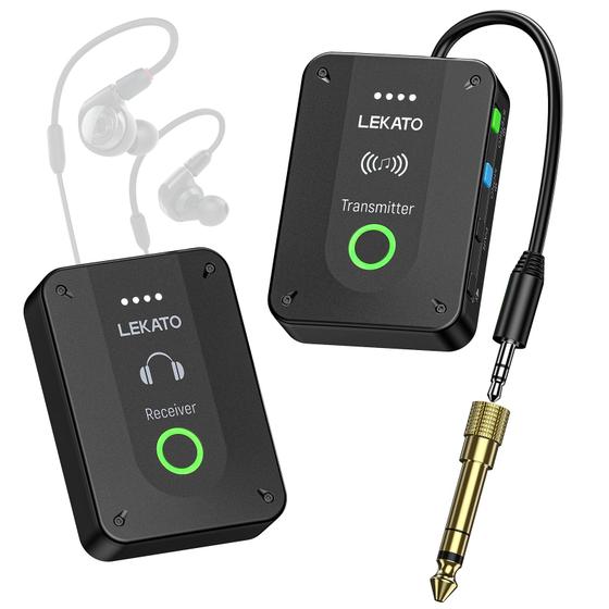 Imagem de Monitor Intra-auricular Sem Fio LEKATO MS-2 - 2,4 GHz Estéreo