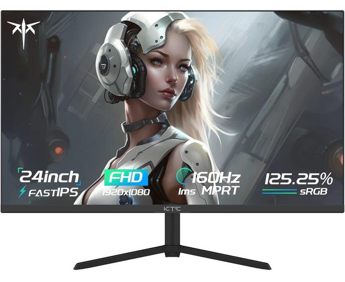 Imagem de Monitor KTC 24" FHD 1080P 165Hz - IPS Rápido, sRGB 125%, HDR