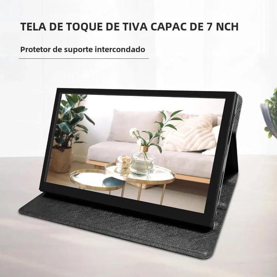 Monitor LCD IPS Portátil de 7 Polegadas com Tela Touch HD - Resolução 1024x600 - Compatível com Raspberry Pi Menor preço em Monitor LCD IPS Portátil de 7 Polegadas com Tela Touch HD - Resolução 1024x600 - Compatível com Raspberry Pi