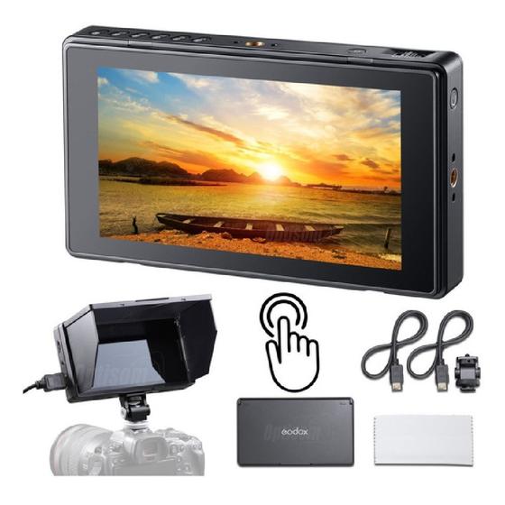 Imagem de Monitor Lcd P/ Câmeras Godox Gm55 5.5 4k Hdmi Touchscreen