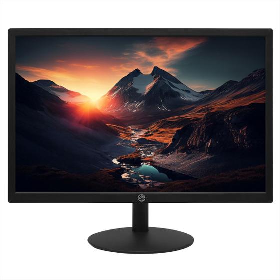 Imagem de Monitor LED 19 Brazil PC BPC-19WE02-B - 1440x900 - 60Hz - 5ms - Furação Vesa - HDMI e VGA - Preto