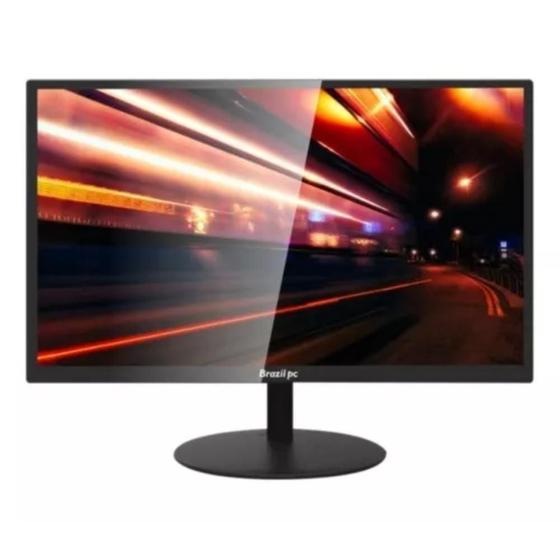 Imagem de Monitor LED 20" HD+ Brasil PC 20WR, Widescreen 1600x900, 75Hz, HDMI/VGA, VESA, 5ms, Preto