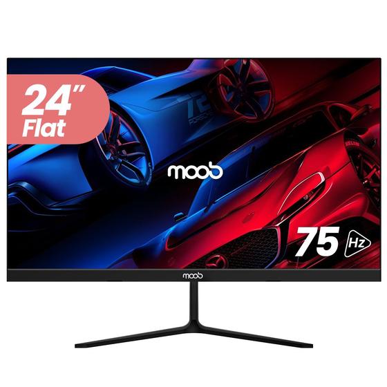 Imagem de Monitor LED Moob Tela De 24'' Widescreen HDMI Full HD Flat Preto